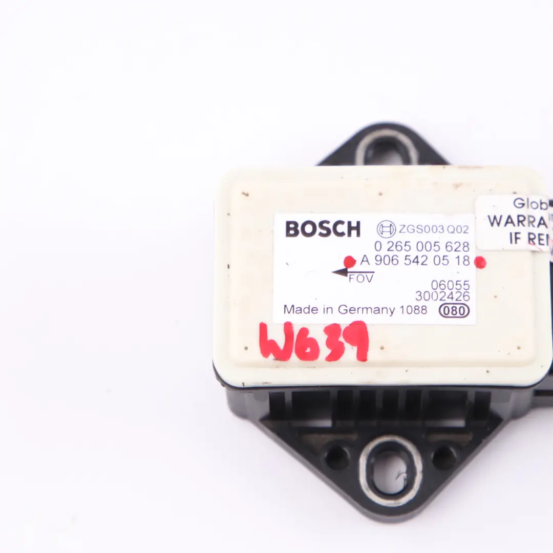 Mercedes-Benz W639 W906 ESP Yaw Rotation Rate Sensor Control Unit to with Part number A9065420518 Mercedes-Benz W639 W906 ESP Yaw Rotation Rate Sensor Control Unit - SKU A9065420518 - Part number A9065420518