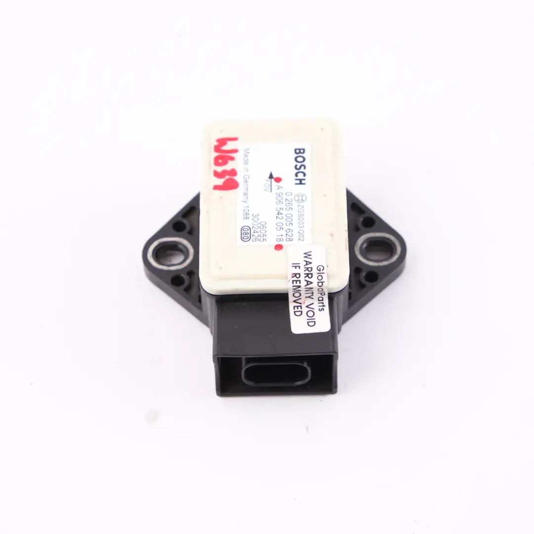 Mercedes-Benz W639 W906 ESP Yaw Rotation Rate Sensor Control Unit to with Part number A9065420518 Mercedes-Benz W639 W906 ESP Yaw Rotation Rate Sensor Control Unit - SKU A9065420518 - Part number A9065420518