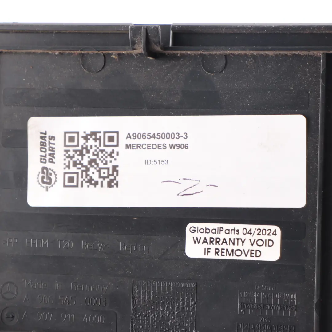 Fuse Box Cover Trim Panel Lid Black A6395450003 to Mercedes Sprinter W906 with Part number A9065450003 Mercedes Sprinter W906 Fuse Box Cover Trim Panel Lid Black A6395450003 - SKU A9065450003-3 - Part number A9065450003