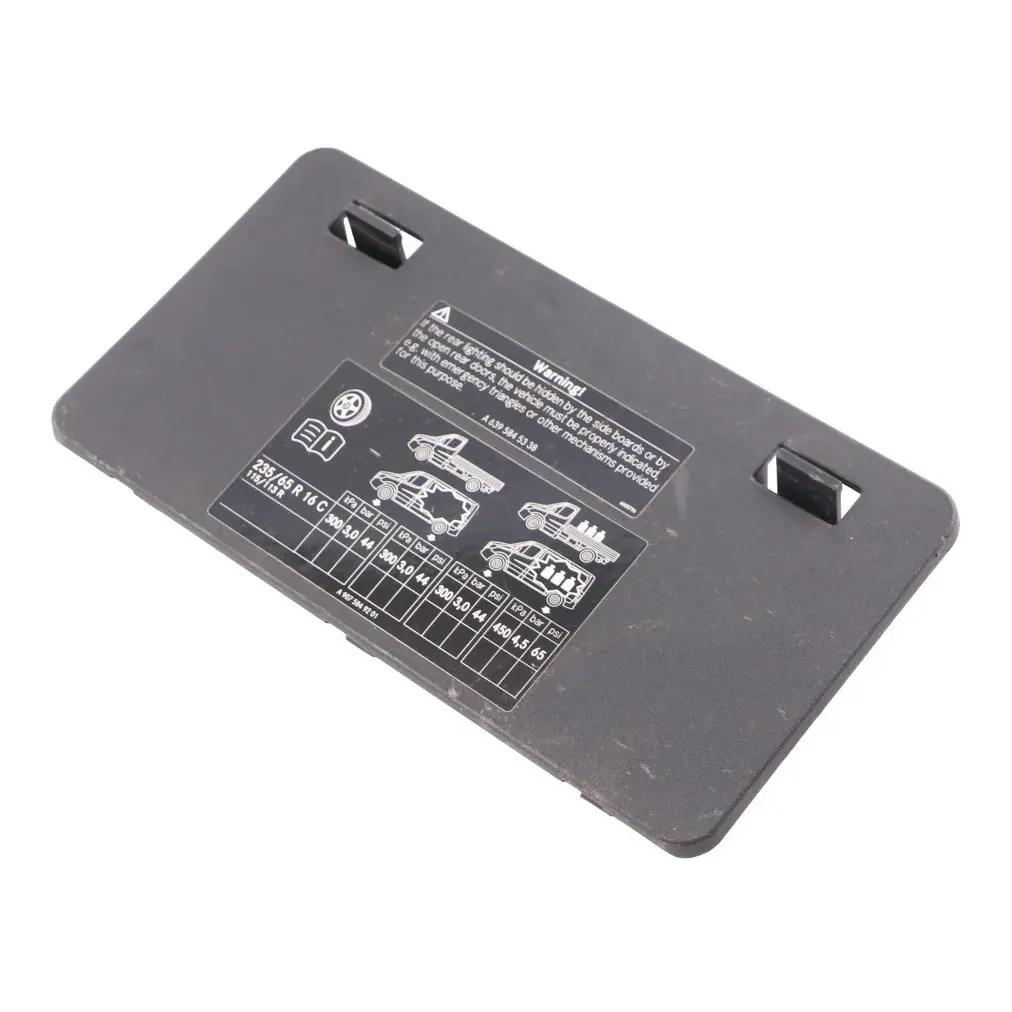 Mercedes Sprinter W906 Fuse Box Cover Trim Panel Lid Black A6395450003 - SKU A9065450003-3 - Part number A9065450003