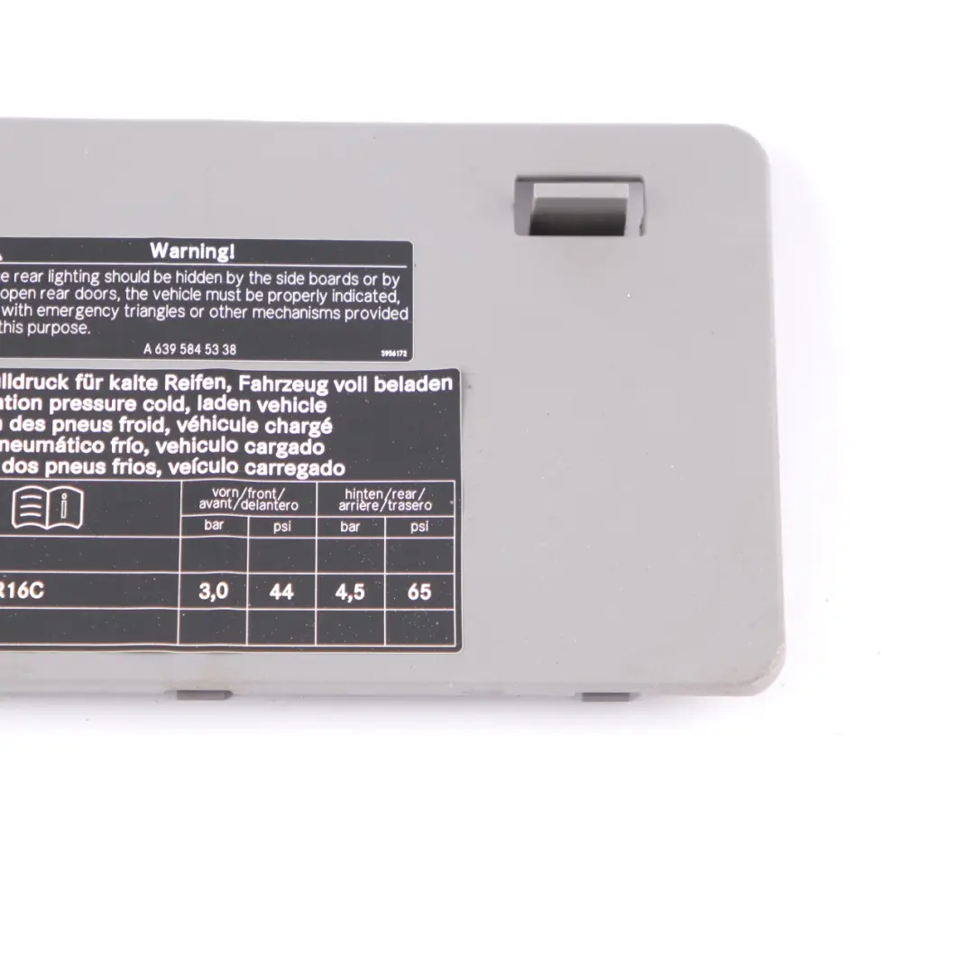 Mercedes W906 Sicherungsabdeckung Kasten Zierleiste Deckel Grau A6395450003 - SKU A9065450003 - Teilenummer A9065450003