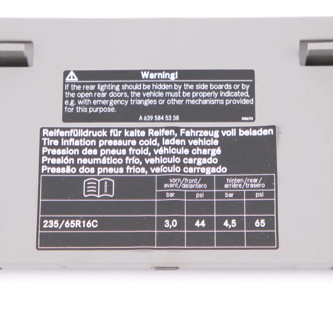 Mercedes W906 Sicherungsabdeckung Kasten Zierleiste Deckel Grau A6395450003 - SKU A9065450003 - Teilenummer A9065450003