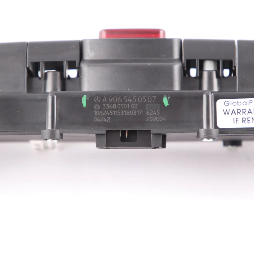 Dashboard Panel Hazard ASR Locking Switch to Mercedes Sprinter W906 with Part number A9065450507 Mercedes Sprinter W906 Dashboard Panel Hazard ASR Locking Switch - SKU A9065450507 - Part number A9065450507