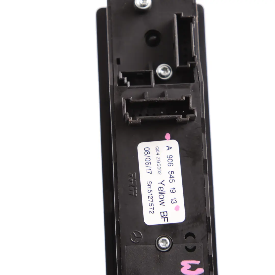 Fensterschalter Heber Regelung vorne links Tür für Mercedes W906 mit Teilenummer A9065451913 Mercedes W906 Fensterschalter Heber Regelung vorne links Tür - SKU A9065451913 - Teilenummer A9065451913