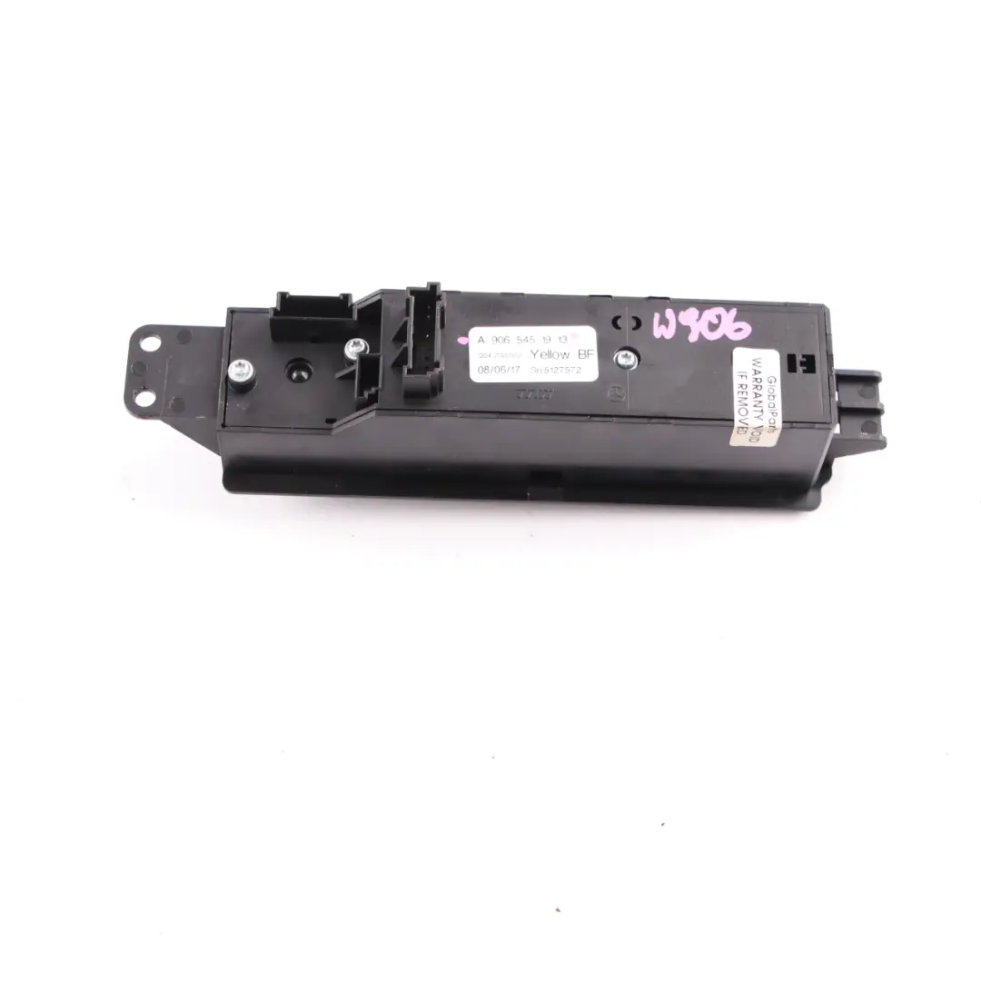 Mercedes W906 Interruptor elevalunas Regulación Puerta Delantera Izquierda - SKU A9065451913 - Número de pieza A9065451913