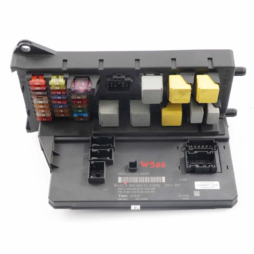 Fuse Box Mercedes Sprinter W906 SAM Control Unit Module to with Part number A9065452101 Fuse Box Mercedes Sprinter W906 SAM Control Unit Module - SKU A9065452101 - Part number A9065452101