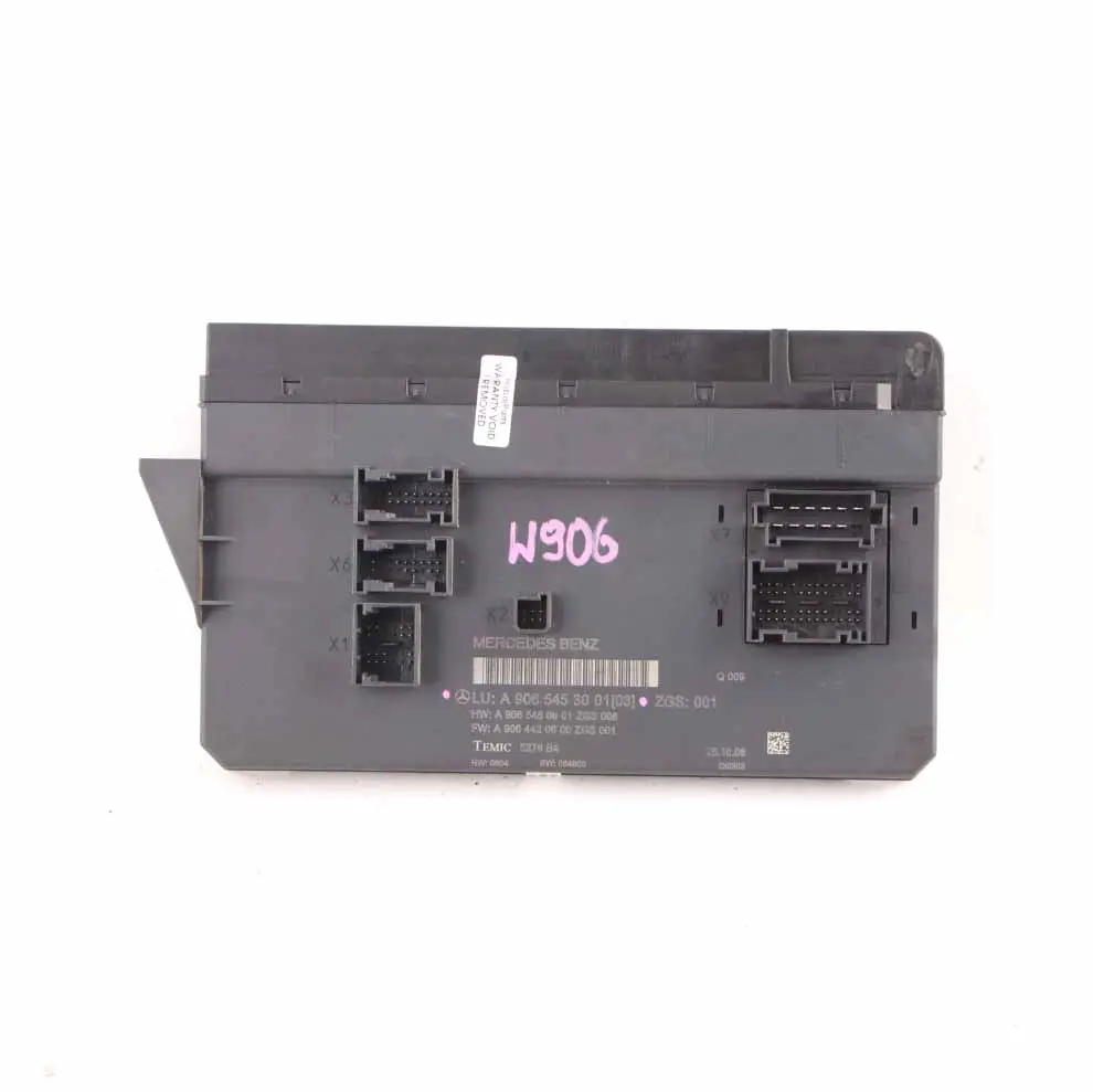 Scatola fusibili SAM Modulo unità di controllo relè per Mercedes W906 con numero di parte A9065453001 Mercedes W906 Scatola fusibili SAM Modulo unità di controllo relè - SKU A9065453001 - Numero di parte A9065453001