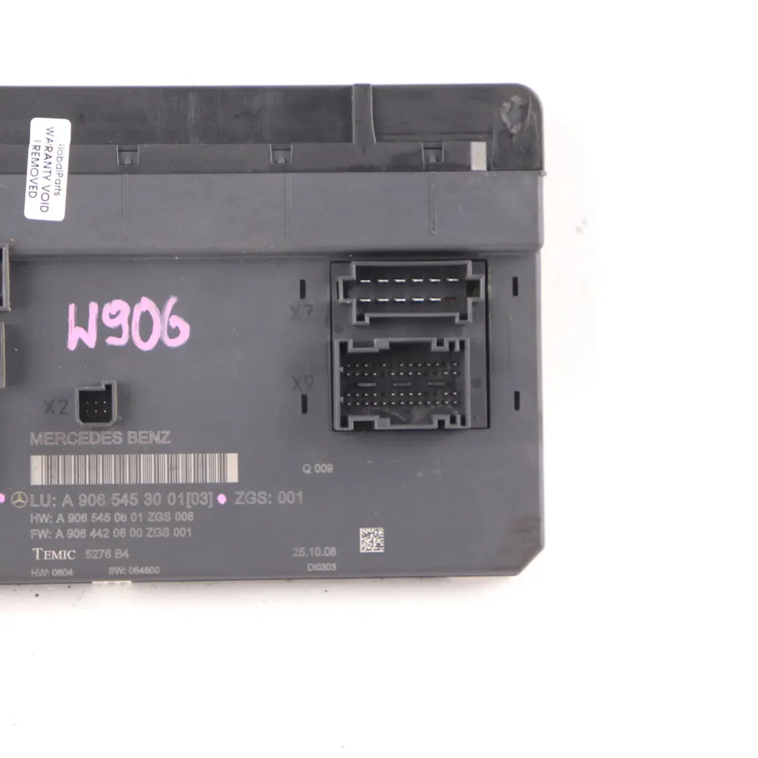 Mercedes W906 Scatola fusibili SAM Modulo unità di controllo relè - SKU A9065453001 - Numero di parte A9065453001