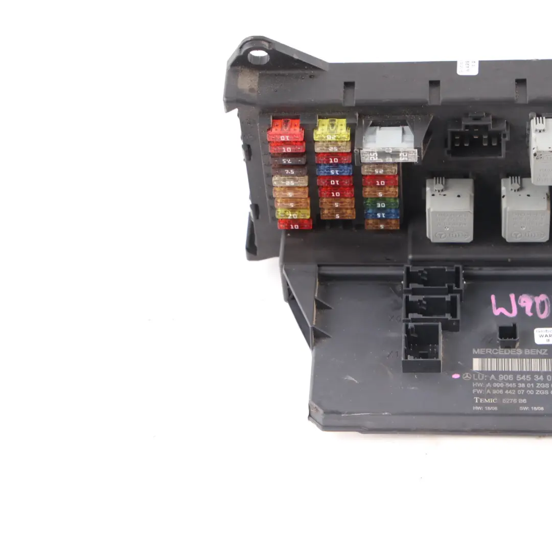 Fuse Box Relay SAM Module Control Unit to Mercedes Sprinter W906 with Part number A9065453401 Mercedes Sprinter W906 Fuse Box Relay SAM Module Control Unit - SKU A9065453401 - Part number A9065453401