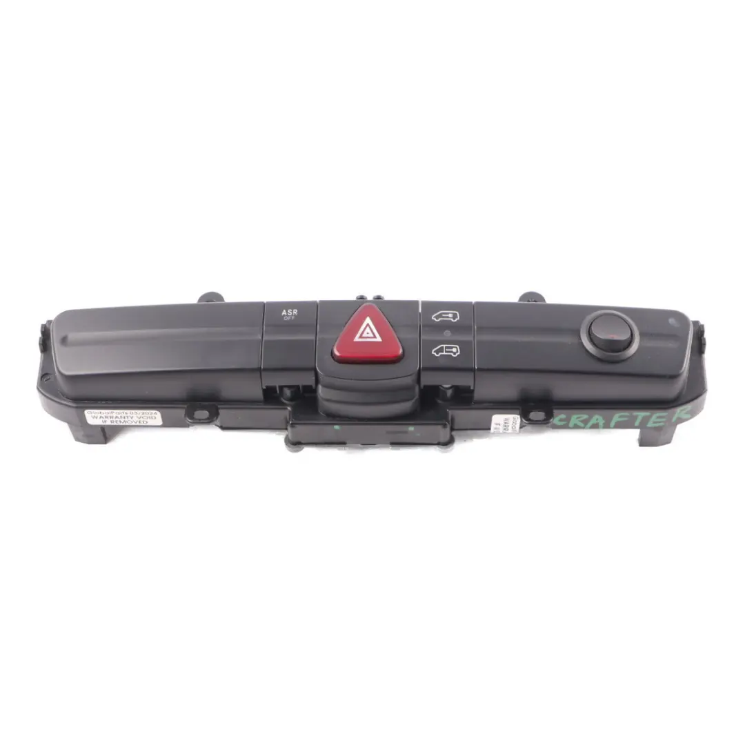 Dashboard Panel Hazard ASR Locking Switch to Volkswagen VW Crafter 1 with Part number A9065454107 Volkswagen VW Crafter 1 Dashboard Panel Hazard ASR Locking Switch - SKU A9065454107 - Part number A9065454107