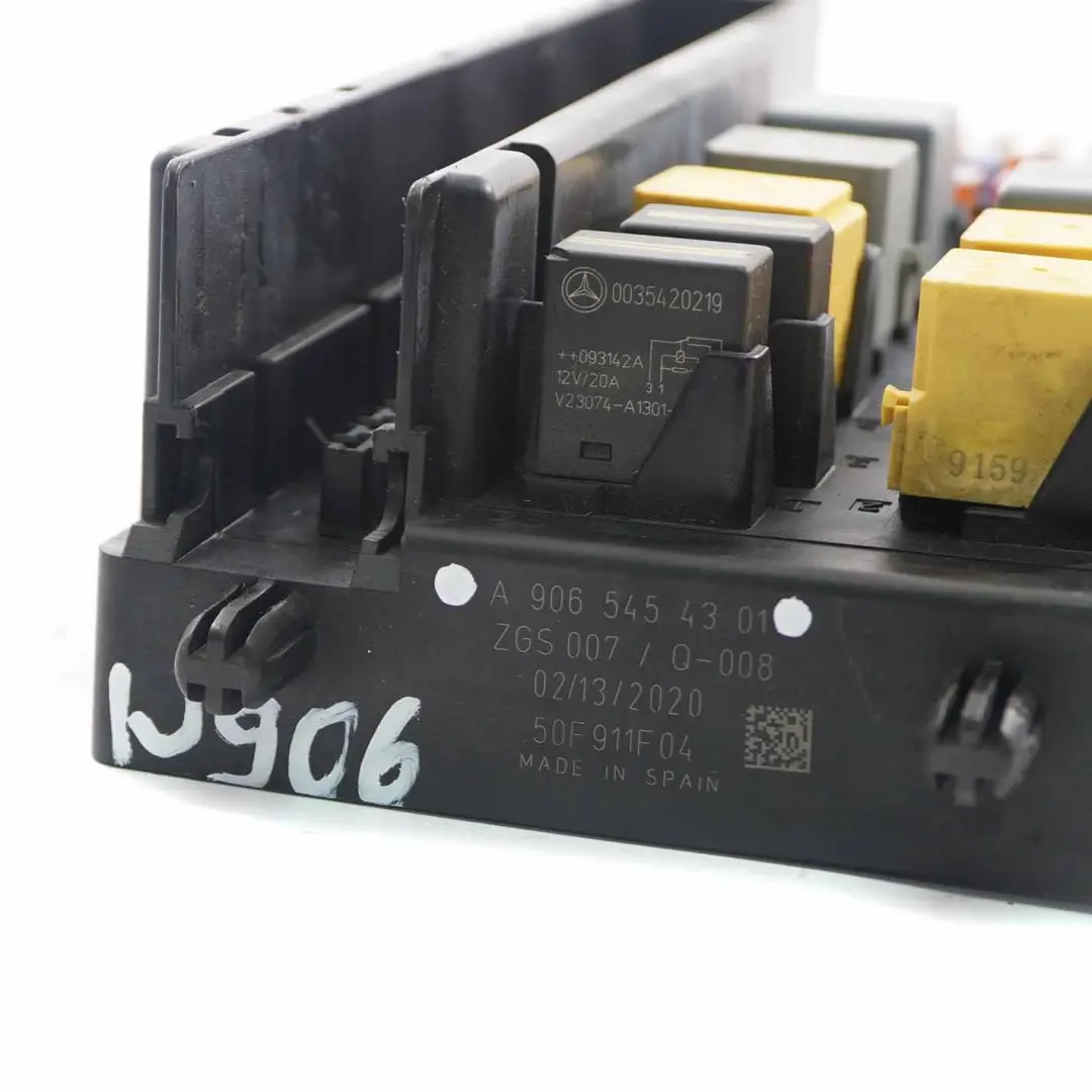 Mercedes Sprinter W906 Caja Fusibles Relé Unidad de Control Módulo - SKU A9065454301 - Número de pieza A9065454301