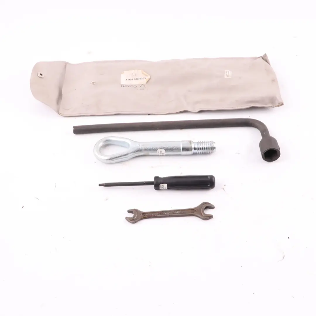 Mercedes W906 Wheel Wrench Tow Hook Key Screwdriver Tool Case Set - SKU A9065800303 - Part number A9065800303