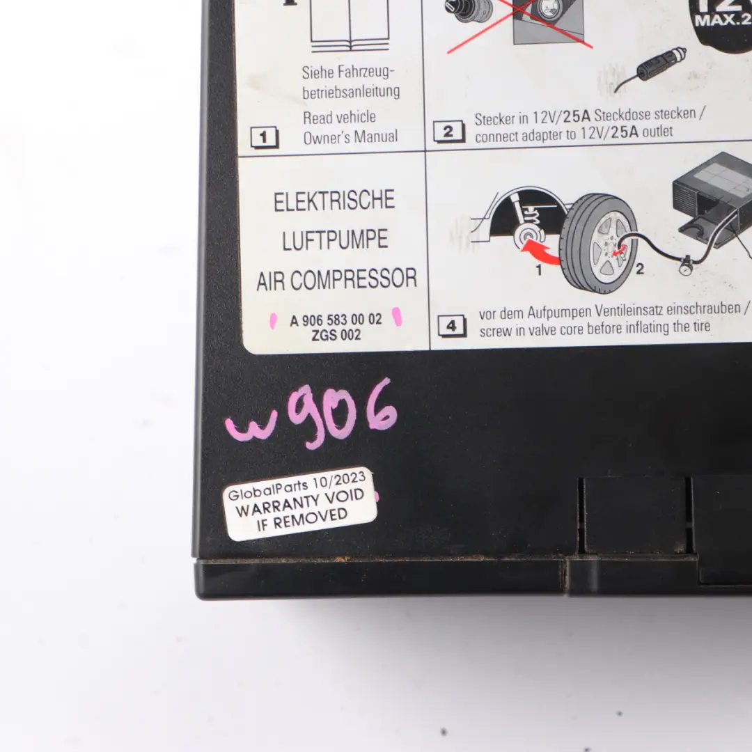W901 W903 W906 Tyre Inflation Air Pump Compressor to Mercedes Sprinter with Part number A9065830002 Mercedes Sprinter W901 W903 W906 Tyre Inflation Air Pump Compressor - SKU A9065830002 - Part number A9065830002