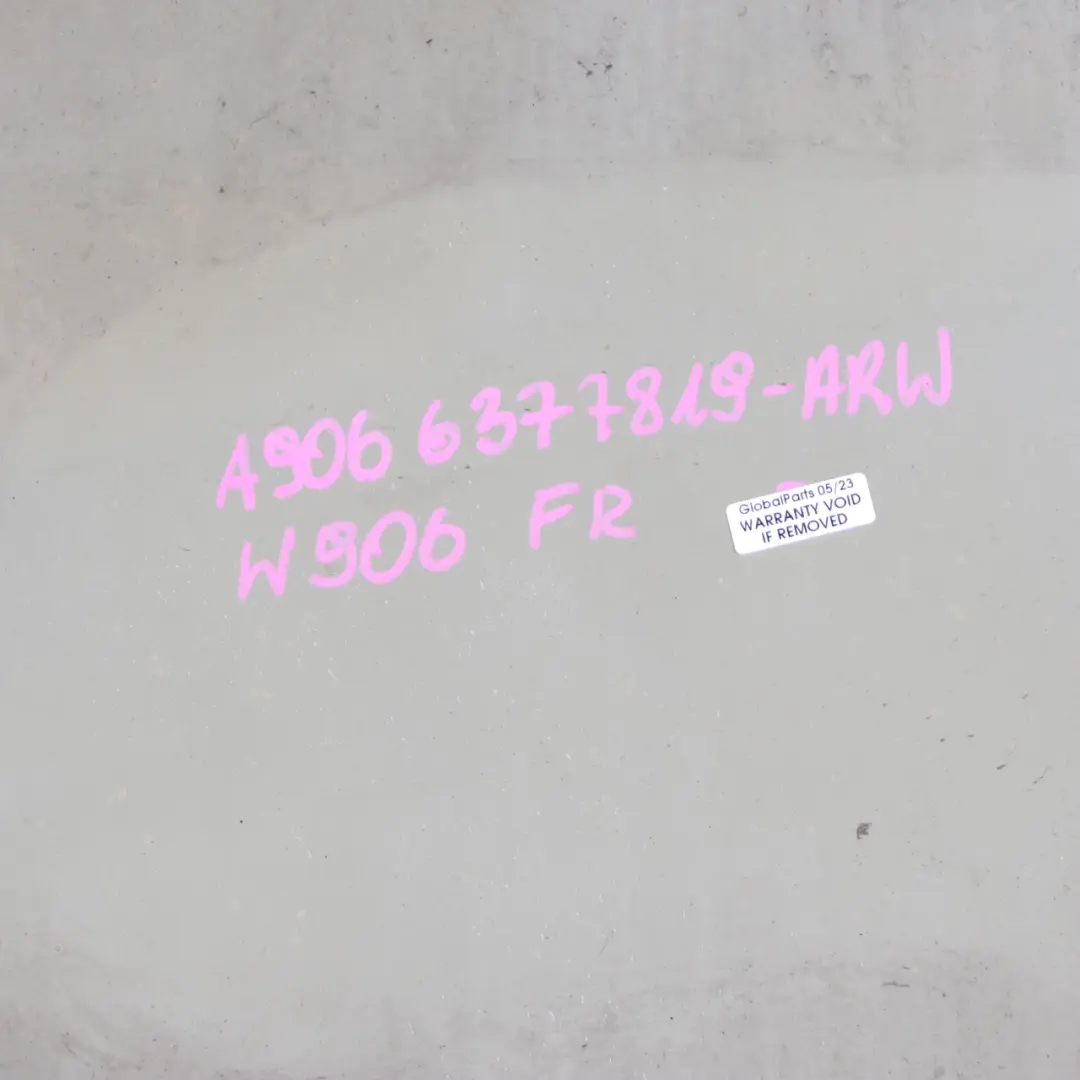 Mercedes-Benz Sprinter W906 Front Right O/S Side Panel Wing Fender Arctic White to with Part number A9066377819 Mercedes-Benz Sprinter W906 Front Right O/S Side Panel Wing Fender Arctic White - SKU A9066377819-ARW - Part number A9066377819