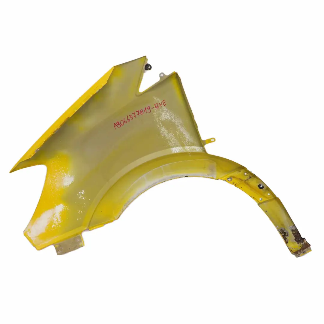 Wing Panel Front Right O/S Side Panel Fender Broom Yellow to Mercedes Sprinter W906 with Part number A9066377819 Mercedes Sprinter W906 Wing Panel Front Right O/S Side Panel Fender Broom Yellow - SKU A9066377819-BYE - Part number A9066377819