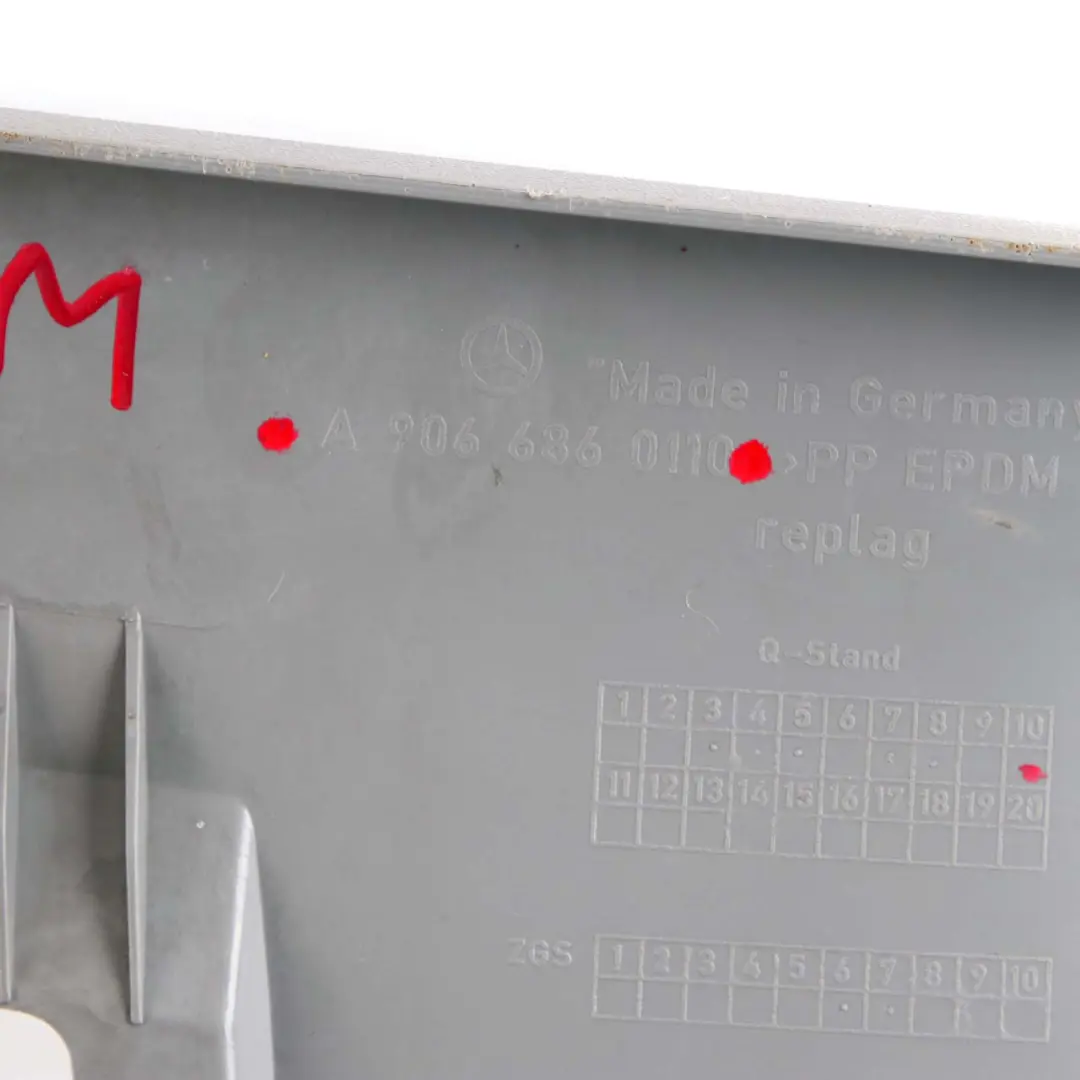 Mercedes-Benz Sprinter W906 Entry Strip Right O/S Step Trim Panel to with Part number A9066860110 Mercedes-Benz Sprinter W906 Entry Strip Right O/S Step Trim Panel - SKU A9066860110 - Part number A9066860110