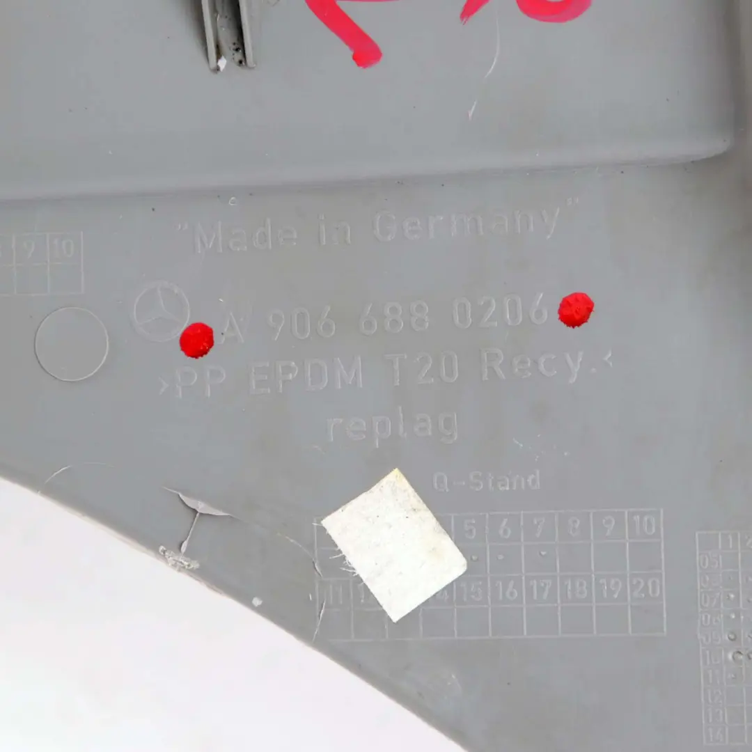 Mercedes Sprinter W906 Cubierta embellecedor salpicadero izquierdo Art Grey - SKU A9066880206 - Número de pieza A9066880206