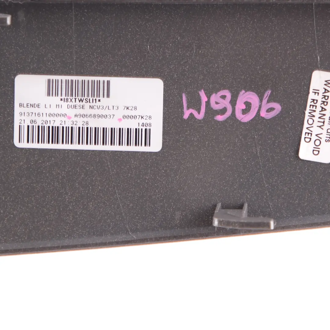 Mercedes W906 Dashboard Dash Air Vent Left N/S Covering Panel Strip - SKU A9066890037 - Part number A9066890037