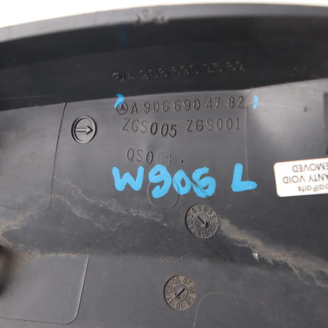 Mercedes W906 Guardabarros Moldura Paso de Rueda Delantero Izquierdo - SKU A9066904782 - Número de pieza A9066904782