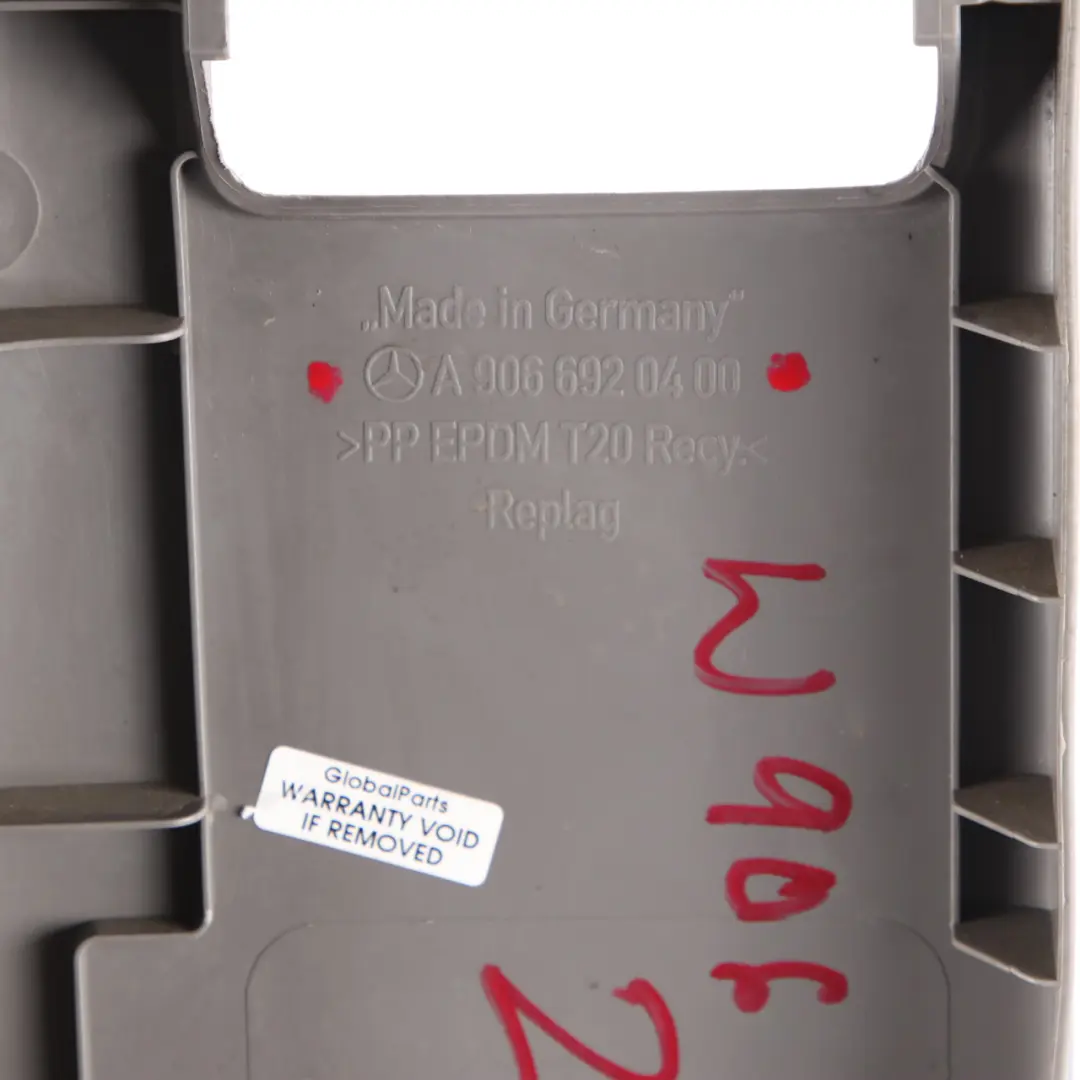 Mercedes-Benz Sprinter W906 Left N/S B-Pillar Trim Cover Grey to with Part number A9066920400 Mercedes-Benz Sprinter W906 Left N/S B-Pillar Trim Cover Grey - SKU A9066920400 - Part number A9066920400