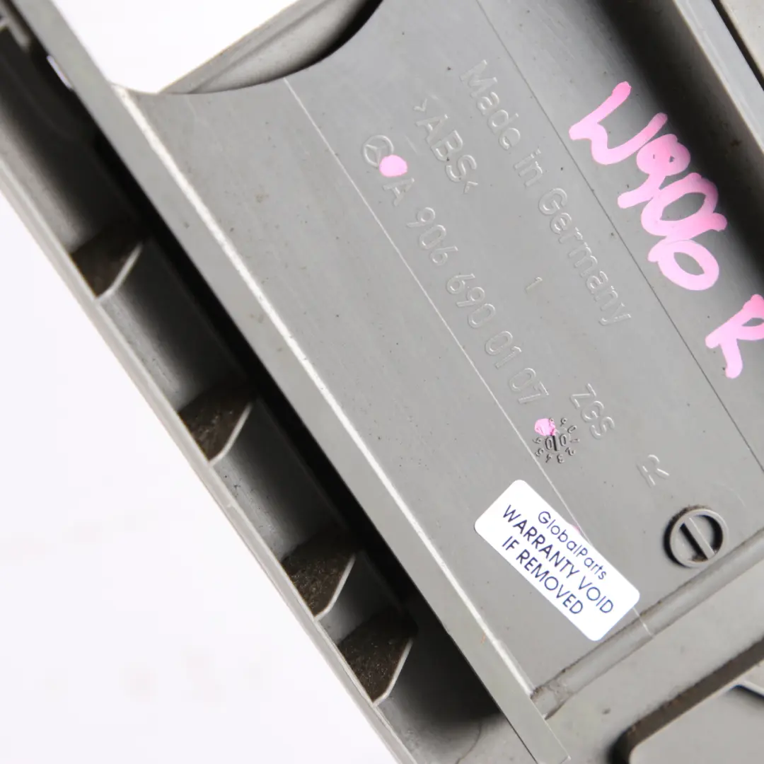 Mercedes Sprinter W906 B-Pillar Trim Right O/S Covering Panel Grey - SKU A9066922900 - Part number A9066922900