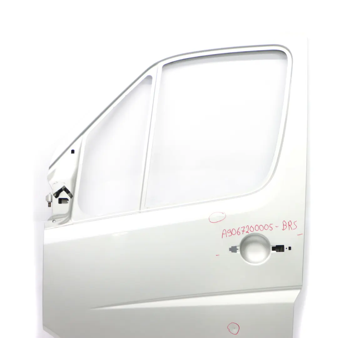 Door Front Left N/S Door Shell Brilliant Silver - 9744 to Mercedes Sprinter W906 with Part number A9067200005 Mercedes Sprinter W906 Door Front Left N/S Door Shell Brilliant Silver - 9744 - SKU A9067200005-BRS - Part number A9067200005