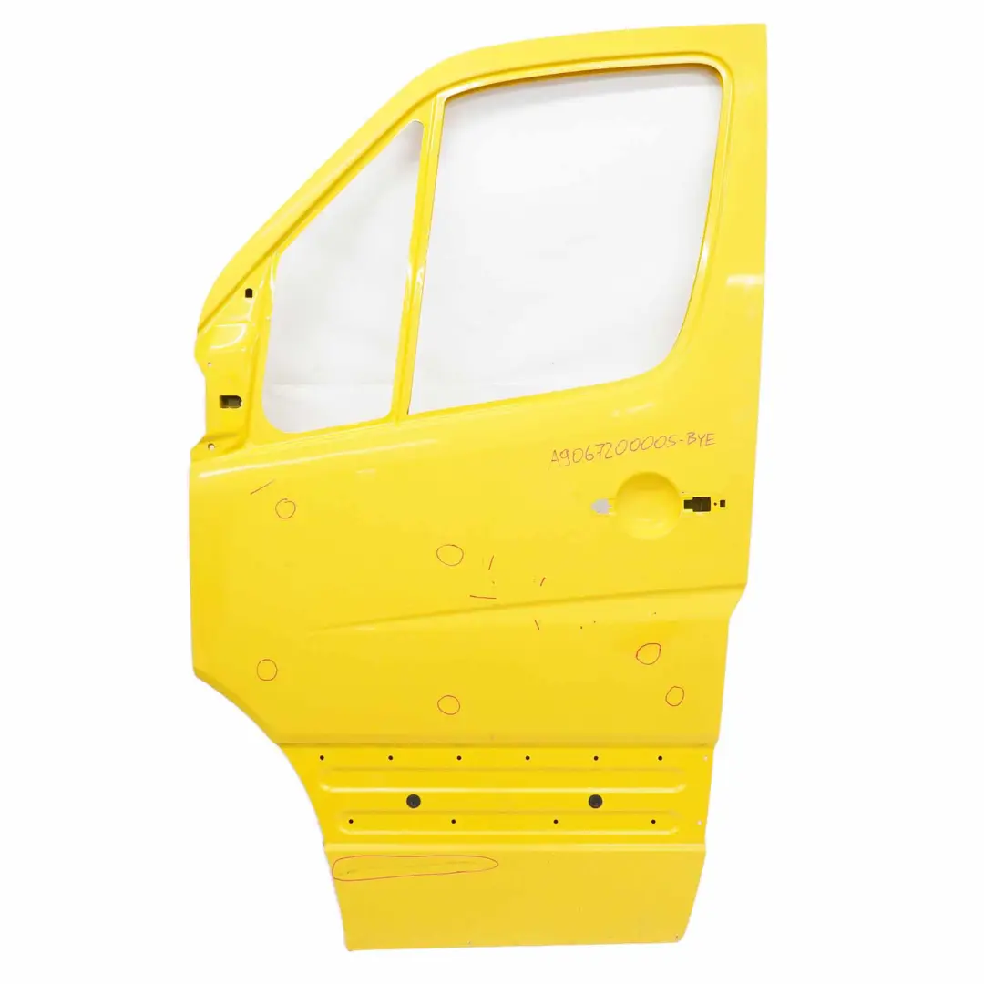 Door Front Left N/S Covering Panel Broom Yellow DHL 1212 to Mercedes Sprinter W906 with Part number A9067200005 Mercedes Sprinter W906 Door Front Left N/S Covering Panel Broom Yellow DHL 1212 - SKU A9067200005-BYE - Part number A9067200005