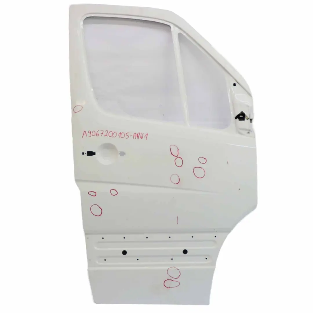 Door Front Right O/S Arctic White - 9147 to Mercedes Sprinter W906 with Part number A9067200105 Mercedes Sprinter W906 Door Front Right O/S Arctic White - 9147 - SKU A9067200105-ARW1 - Part number A9067200105
