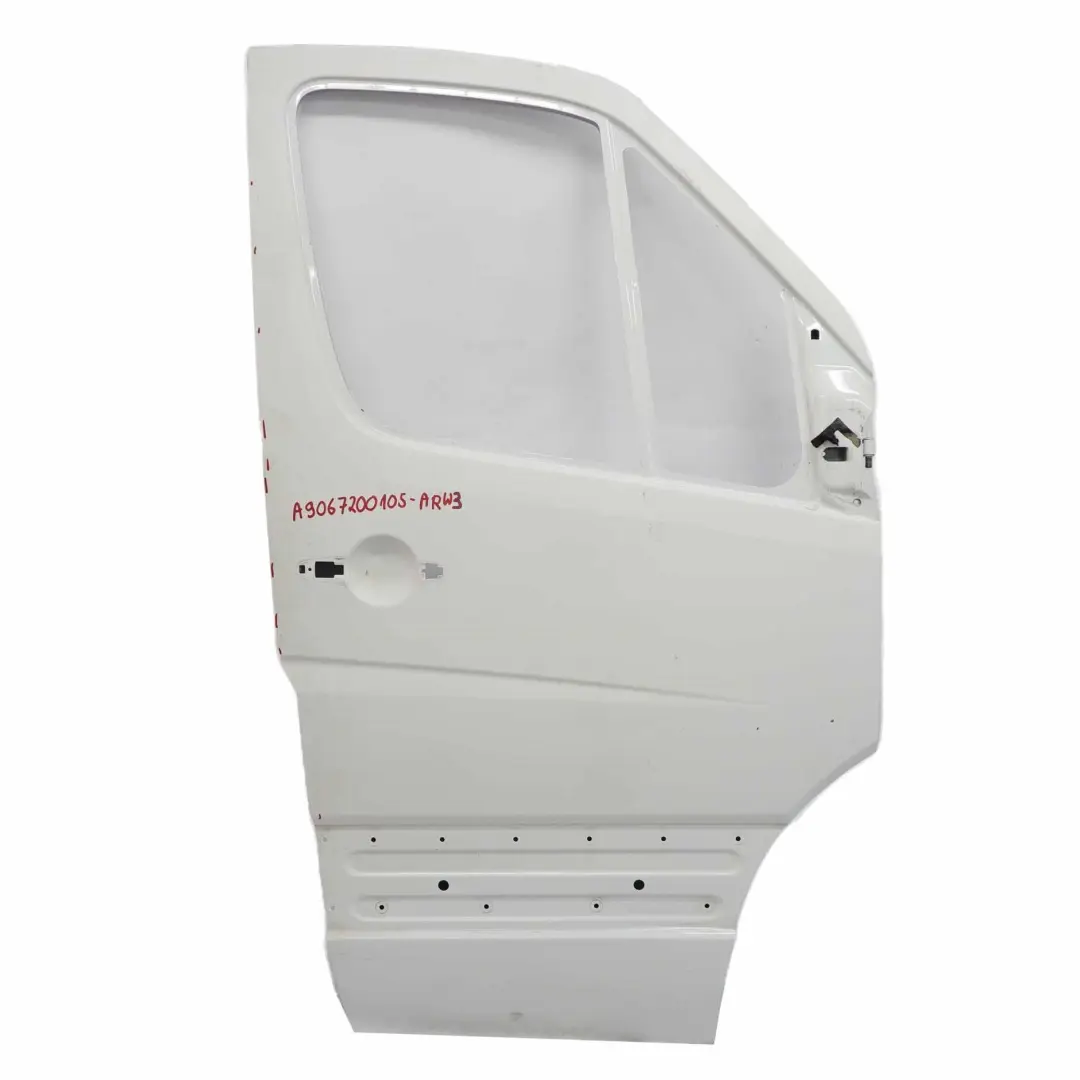 Door Front Right O/S Arctic White - 9147 to Mercedes Sprinter W906 with Part number A9067200105 Mercedes Sprinter W906 Door Front Right O/S Arctic White - 9147 - SKU A9067200105-ARW3 - Part number A9067200105