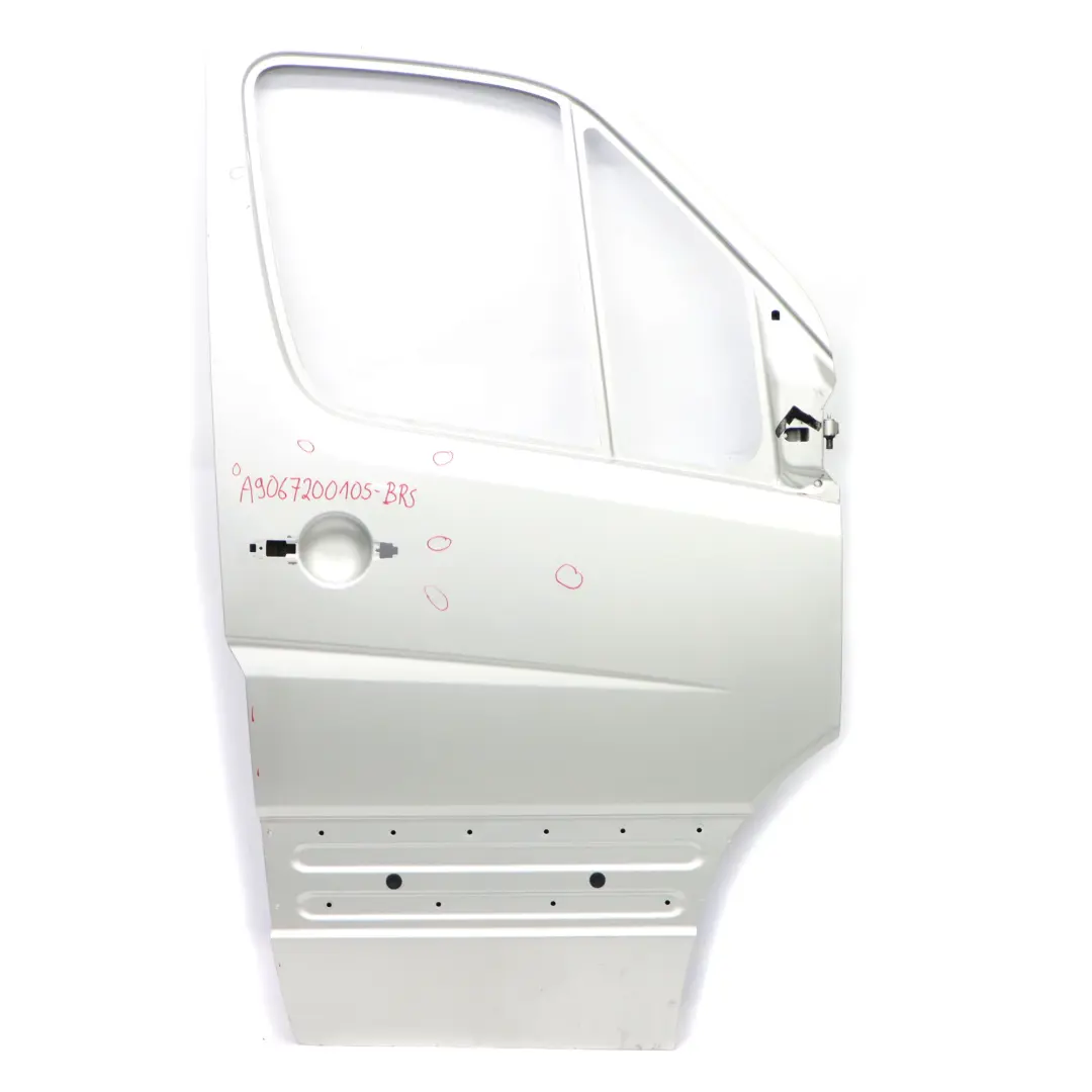 Door Front Right O/S Brilliant Silver Metallic - 9744 to Mercedes Sprinter W906 with Part number A9067200105 Mercedes Sprinter W906 Door Front Right O/S Brilliant Silver Metallic - 9744 - SKU A9067200105-BRS - Part number A9067200105