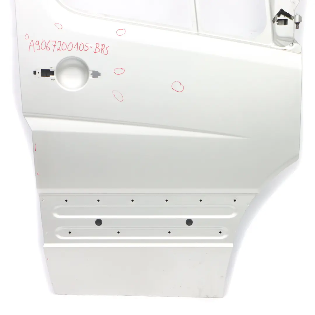 Door Front Right O/S Brilliant Silver Metallic - 9744 to Mercedes Sprinter W906 with Part number A9067200105 Mercedes Sprinter W906 Door Front Right O/S Brilliant Silver Metallic - 9744 - SKU A9067200105-BRS - Part number A9067200105