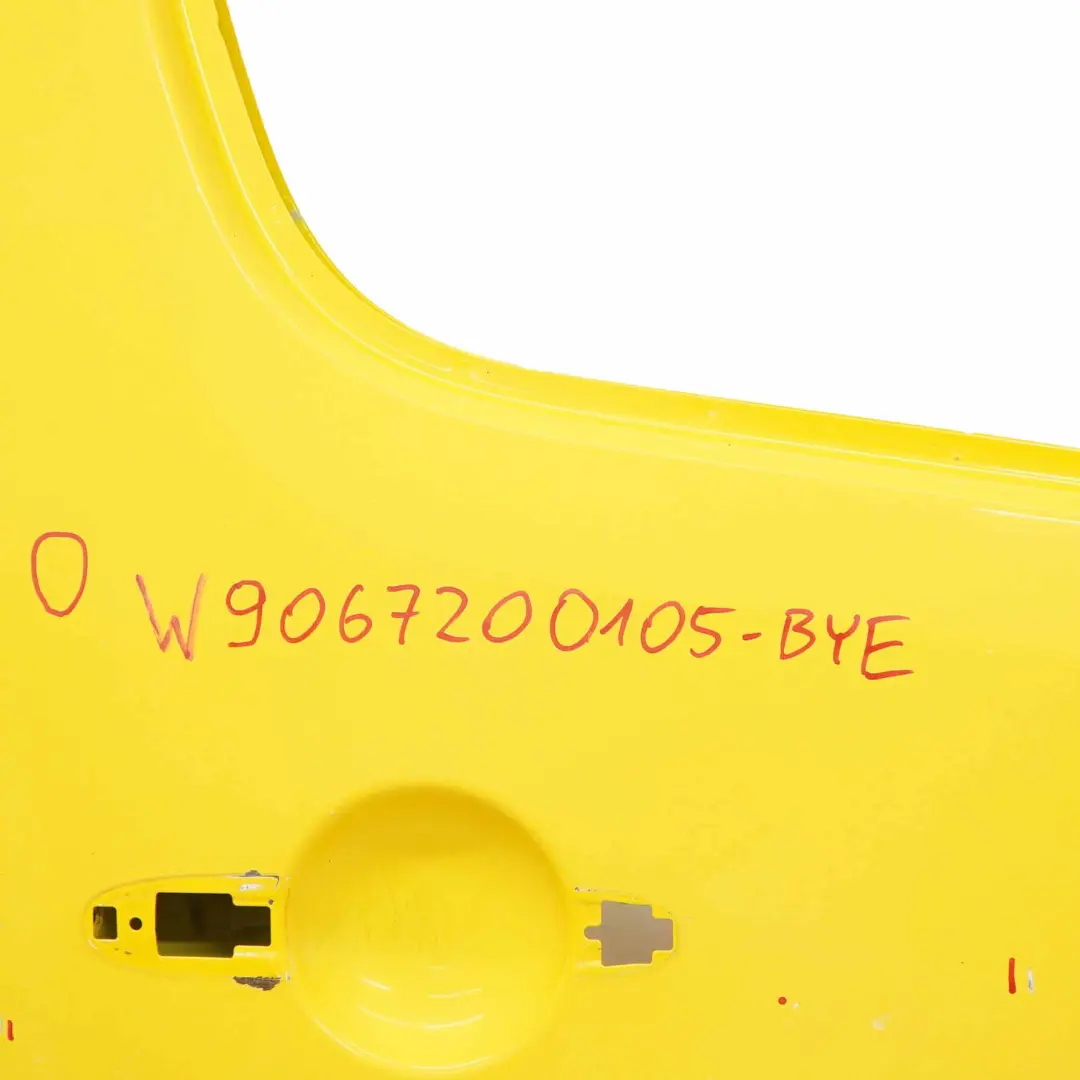 Door Front Right O/S Covering Panel Broom Yellow DHL 1212 to Mercedes Sprinter W906 with Part number A9067200105 Mercedes Sprinter W906 Door Front Right O/S Covering Panel Broom Yellow DHL 1212 - SKU A9067200105-BYE - Part number A9067200105