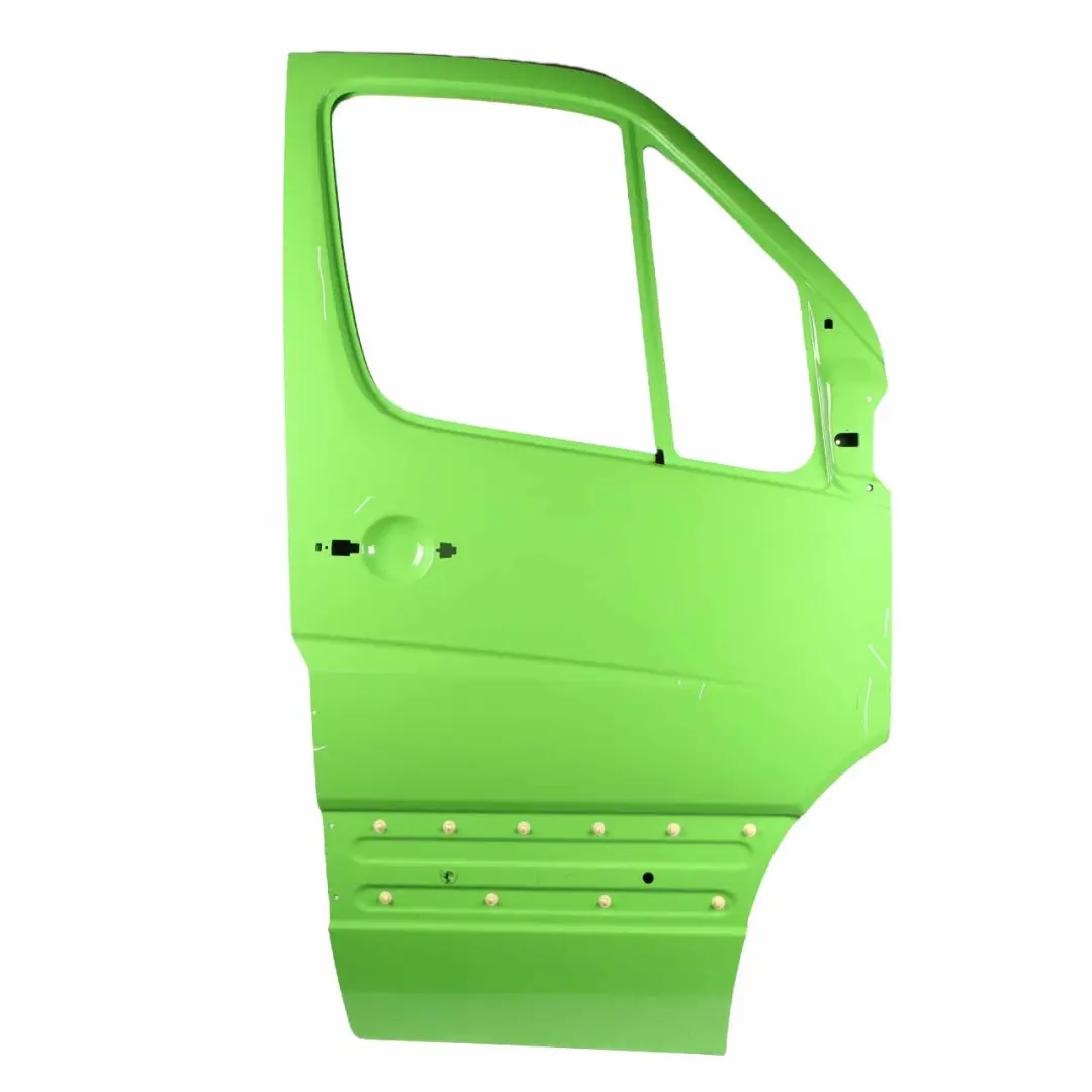 Door Front Right O/S Covering Panel Green Painted to Mercedes Sprinter W906 with Part number A9067200105 Mercedes Sprinter W906 Door Front Right O/S Covering Panel Green Painted - SKU A9067200105-GREEN - Part number A9067200105
