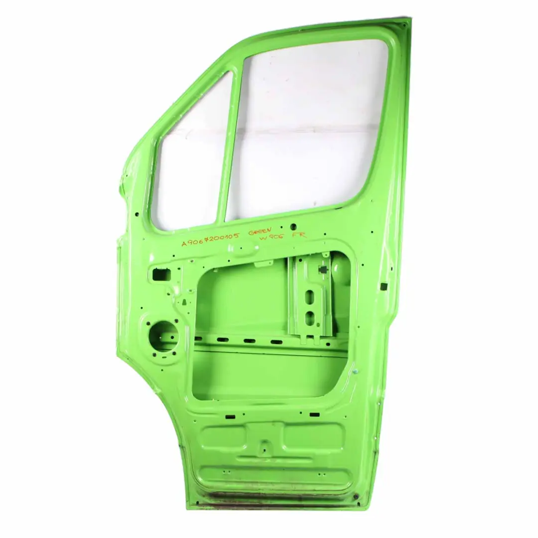 Door Front Right O/S Covering Panel Green Painted to Mercedes Sprinter W906 with Part number A9067200105 Mercedes Sprinter W906 Door Front Right O/S Covering Panel Green Painted - SKU A9067200105-GREEN - Part number A9067200105