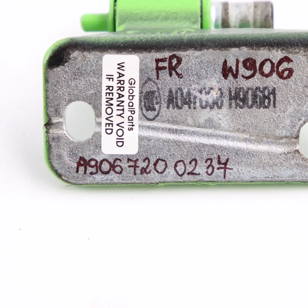 Door Hinge Front Right O/S Upper Green Painted to Mercedes W906 with Part number A9067200237 Mercedes W906 Door Hinge Front Right O/S Upper Green Painted - SKU A9067200237-GREEN - Part number A9067200237