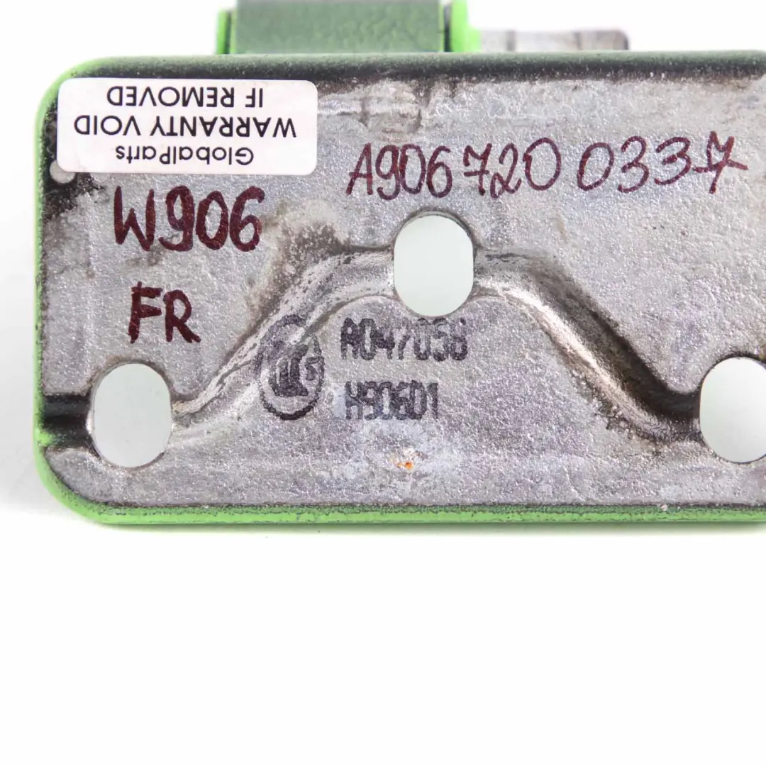 Door Hinge Front Right O/S Lower Green Painted to Mercedes W906 with Part number A9067200337 Mercedes W906 Door Hinge Front Right O/S Lower Green Painted - SKU A9067200337-GREEN - Part number A9067200337