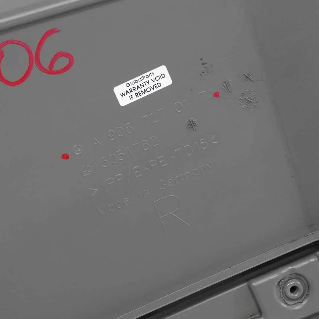 Mercedes W906 Front Right O/S Door Card Trim Panel Cloth Art Grey - SKU A9067270171 - Part number A9067270171