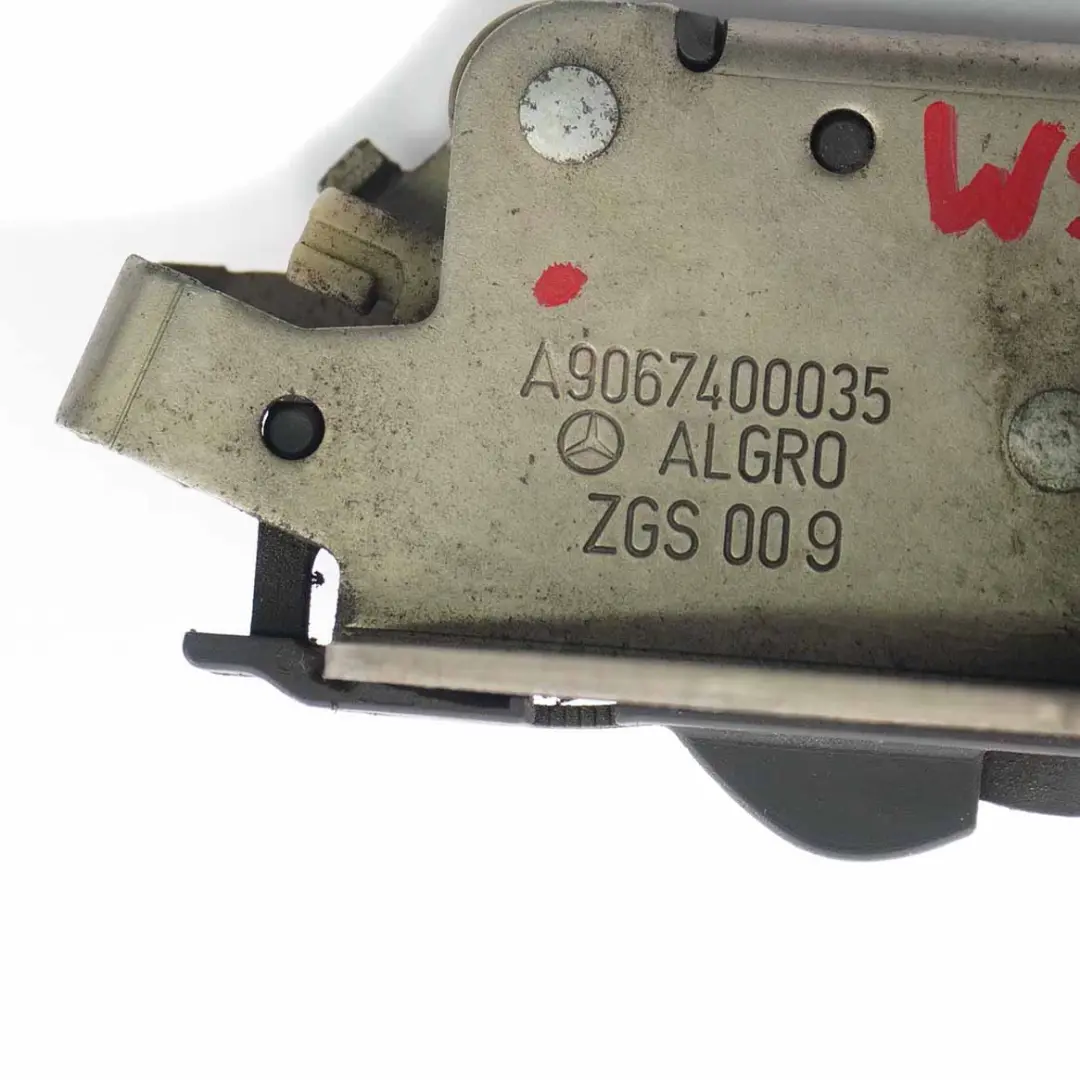 Door Lock Latch Mechanism Rear Left N/S to Mercedes Sprinter W906 Tailgate with Part number A9067400035 Mercedes Sprinter W906 Tailgate Door Lock Latch Mechanism Rear Left N/S - SKU A9067400035 - Part number A9067400035