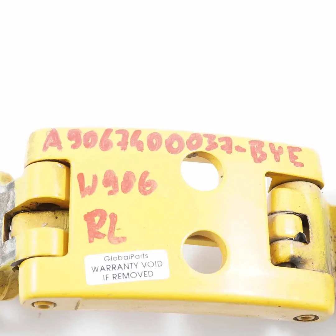 Door Hinge Rear Left N/S Upper Broom Yellow DHL - 1212 to Mercedes Sprinter W906 with Part number A9067400037 Mercedes Sprinter W906 Door Hinge Rear Left N/S Upper Broom Yellow DHL - 1212 - SKU A9067400037-BYE - Part number A9067400037