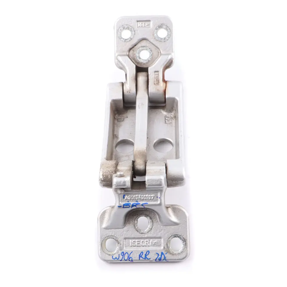 Bisagra Superior Puerta Trasera Derecha Plata Brillante - 744 para Mercedes W906 con número de pieza A9067400137 Mercedes W906 Bisagra Superior Puerta Trasera Derecha Plata Brillante - 744 - SKU A9067400137-BRS - Número de pieza A9067400137