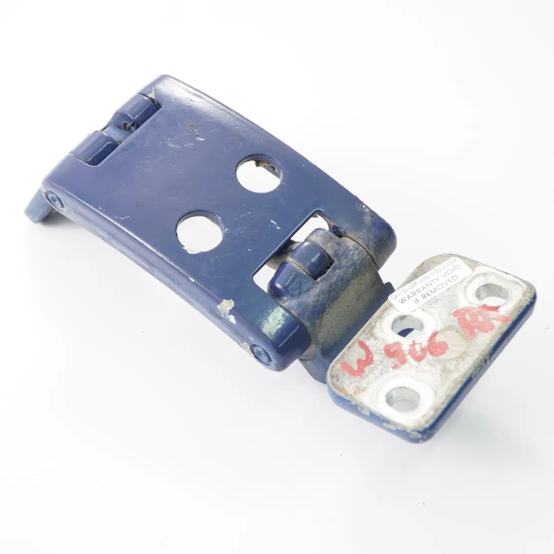 Right Door O/S Upper Hinge Top Hyacinth Blue-5376 to Mercedes Sprinter W906 Rear with Part number A9067400137 Mercedes Sprinter W906 Rear Right Door O/S Upper Hinge Top Hyacinth Blue-5376 - SKU A9067400137-HYA - Part number A9067400137