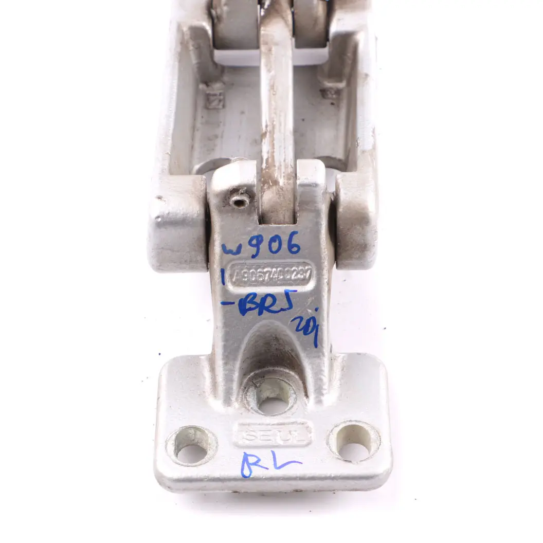 Mercedes Sprinter W906 Rear Door Hinge Left N/S Bottom Brilliant Silver - 744 - SKU A9067400237-BRS - Part number A9067400237