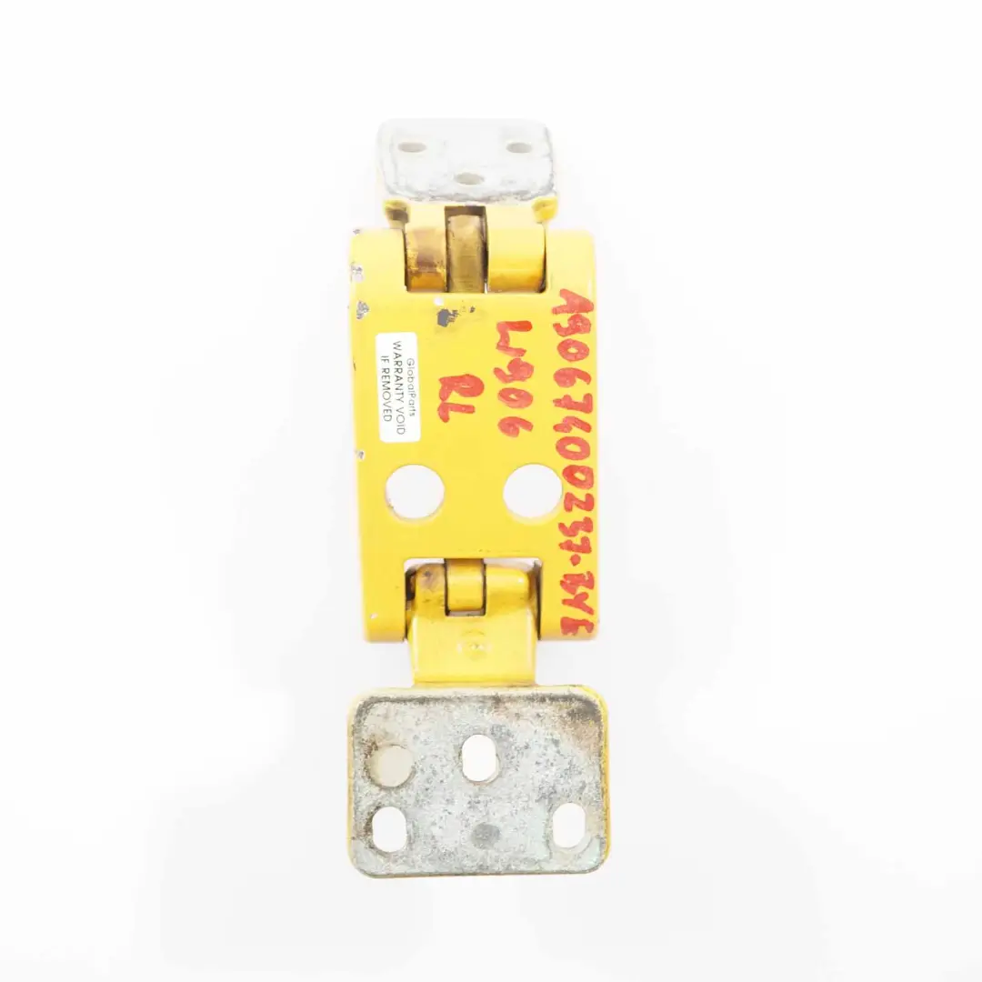 Mercedes Sprinter W906 Tür Hinten Links Scharnier Unten Broom Yellow Gelb - 1212 - SKU A9067400237-BYE - Teilenummer A9067400237