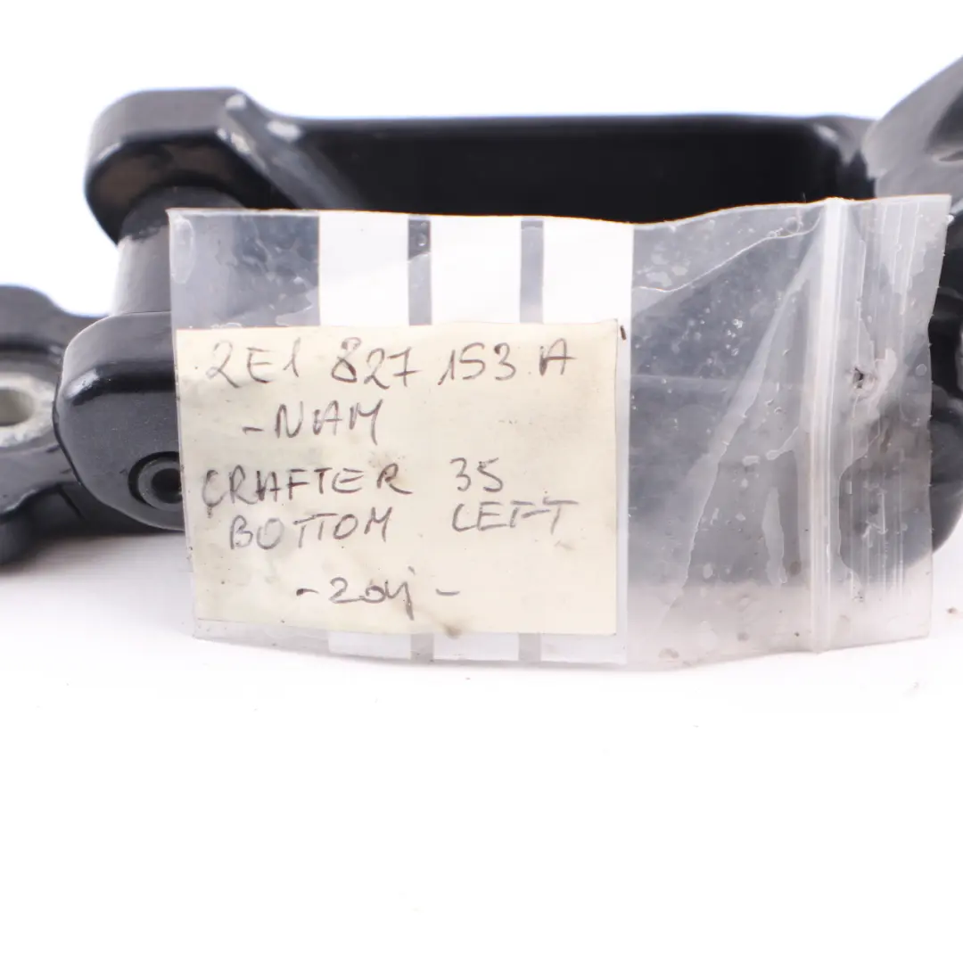Door Lower Hinge Rear Left N/S Nacht Black to Mercedes W906 Crafter I with Part number A9067400637 Mercedes W906 Crafter I Door Lower Hinge Rear Left N/S Nacht Black - SKU A9067400637-NAM - Part number A9067400637