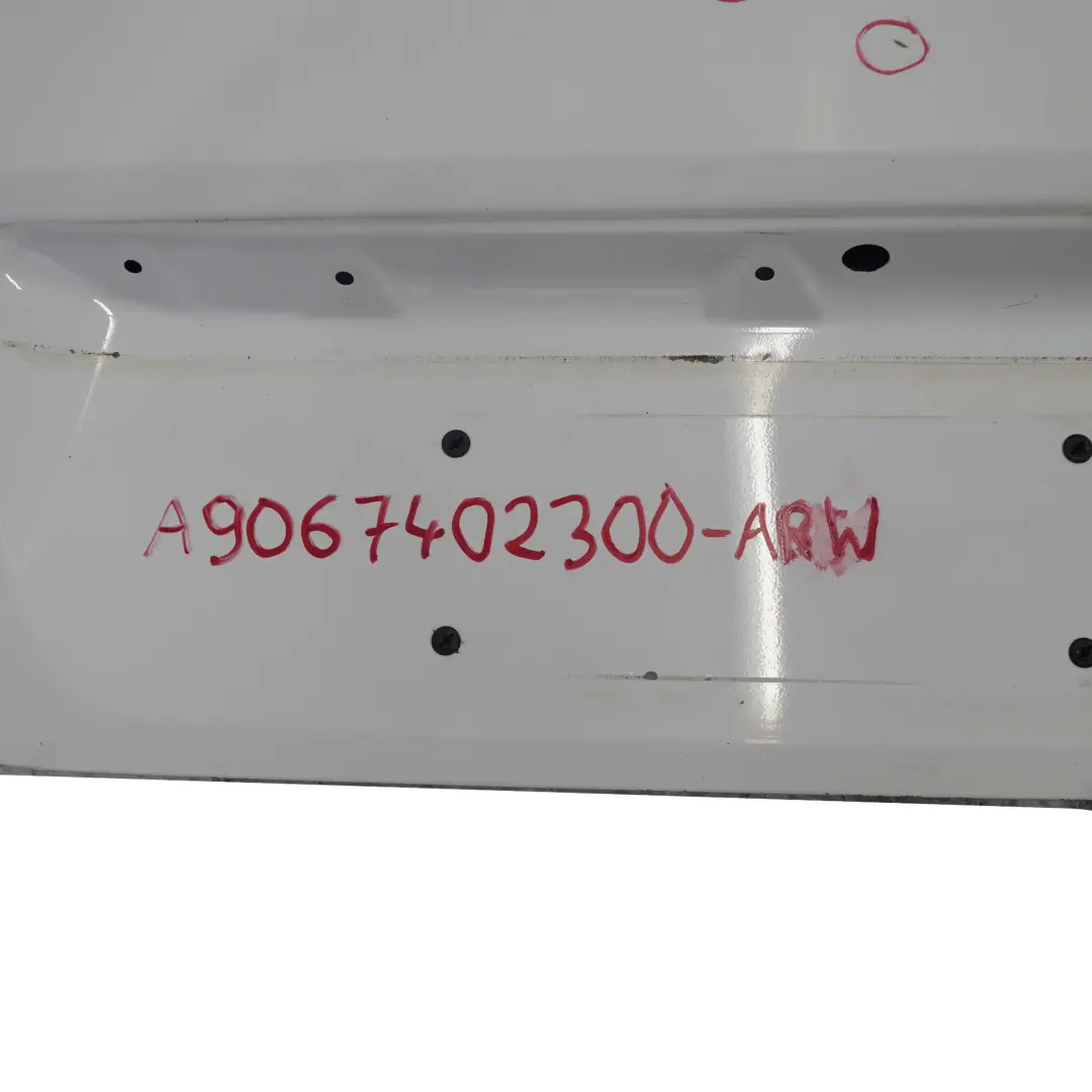Mercedes-Benz Sprinter W906 Rear Left N/S High Roof Boot Tailgate Door White to with Part number A9067402300 Mercedes-Benz Sprinter W906 Rear Left N/S High Roof Boot Tailgate Door White - SKU A9067402300-ARW - Part number A9067402300