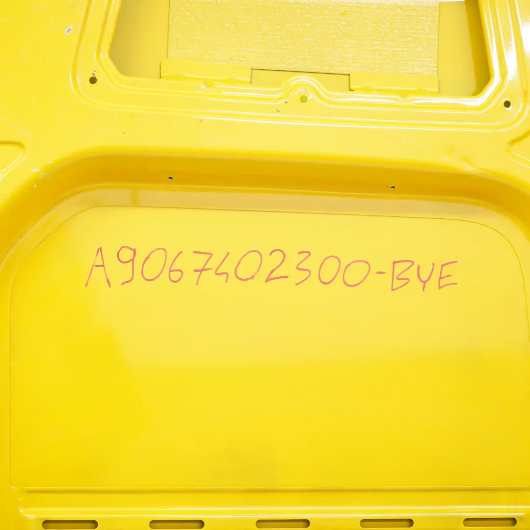 Left N/S High Roof Boot Tailgate Door Broom Yellow 1212 to Mercedes W906 Rear with Part number A9067402300 Mercedes W906 Rear Left N/S High Roof Boot Tailgate Door Broom Yellow 1212 - SKU A9067402300-BYE - Part number A9067402300