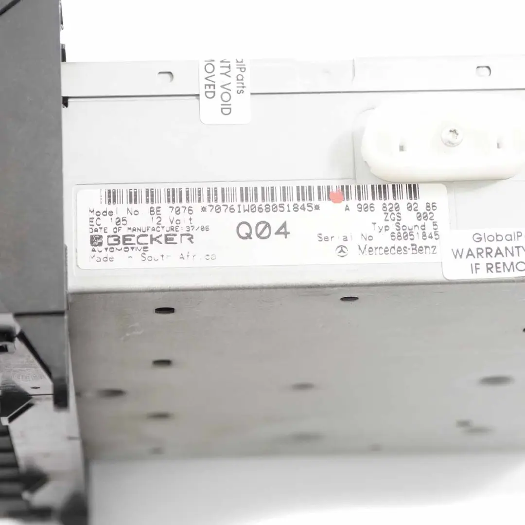 CD Radio Mercedes Vito W639 Sprinter W906 Audio Stereo Head Unit - SKU A9068200286 - Part number A9068200286