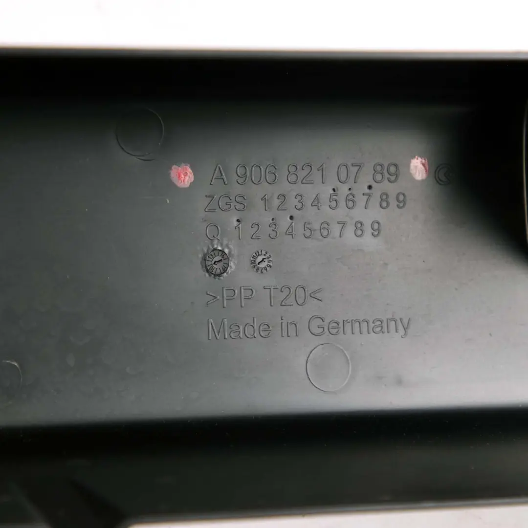 Mercedes-Benz Sprinter W906 Cable Harness Channel Cover Front Left to with Part number A9068210789 Mercedes-Benz Sprinter W906 Cable Harness Channel Cover Front Left - SKU A9068210789 - Part number A9068210789