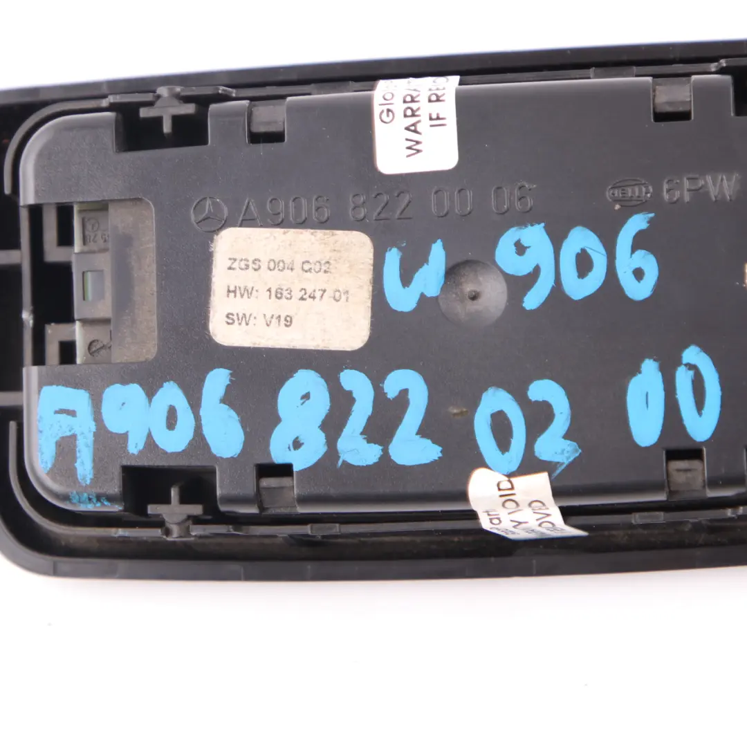 Roof Motion Sensor Control Unit Black to Mercedes W906 Rear with Part number A9068220200 Mercedes W906 Rear Roof Motion Sensor Control Unit Black - SKU A9068220200 - Part number A9068220200