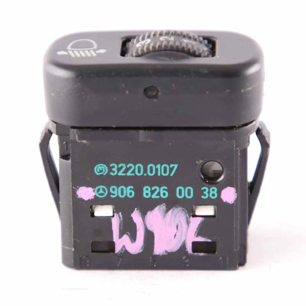 Headlight Adjuster Switch Light Control Unit Mercedes W906 - SKU A9068260038 - Part number A9068260038